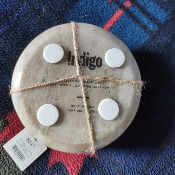 Indigo Marble Coasters Set of 4 - Picture 4 of 4